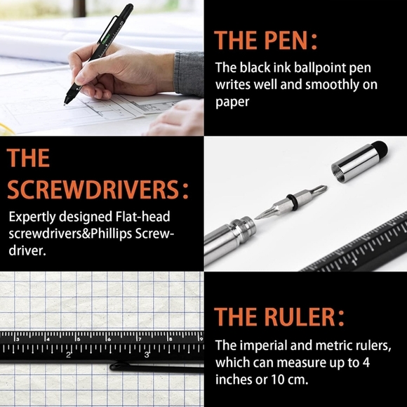 9 in 1 Multi-tool Pen Set 2 Pc - Picture 4 of 5